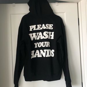 BRAND NEW TALENTLESS PLEASE WASH YOUR HANDS HOODIE